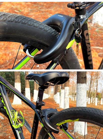 ETOOK Bike Horseshoe Lock - Anti-Theft Hardened Steel Pipe, Portable High Safety Road & Mountain Bicycle Lock