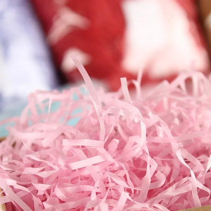 100g Colorful Crinkle Raffia Paper Filler – Shredded Lafite Grass for DIY Wedding, Party, Gift Box & Candy Packaging