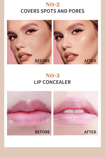 High Coverage Concealer – Anti-Dark Circle, Freckle & Long-Lasting Waterproof BB Cream Foundation for Face Makeup