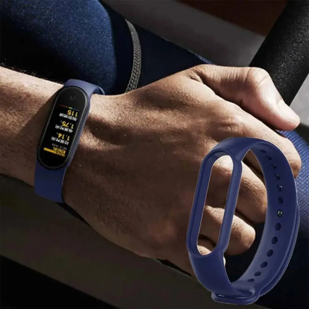 Silicone Watch Strap for Xiaomi Mi Band - Replacement Wristband Bracelet for Mi Band 3 4 5 6 7 Smartwatch Accessories