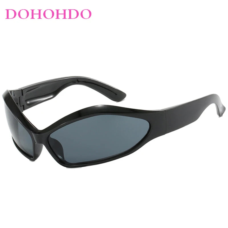 Y2K Punk Sunglasses - Special-Shaped UV400 Windproof Goggles for Men and Women, Cycling and Party Eyewear