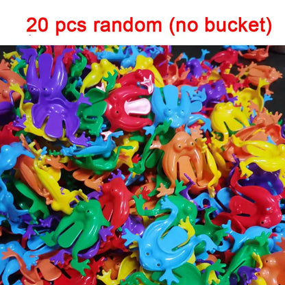 Jumping Frog Fidget Toys (10–20 Pcs) – Kids Stress Relief Bounce Novelty Toys, Birthday Party Favors & Gifts