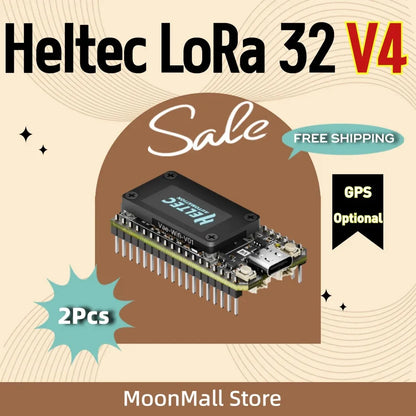 Heltec V4 WiFi LoRa 32 Dev Board - ESP32-S3 SX1262 28dBm 16MB Flash 2MB PSRAM 0.96" OLED for IoT & Mesh Gateway Projects