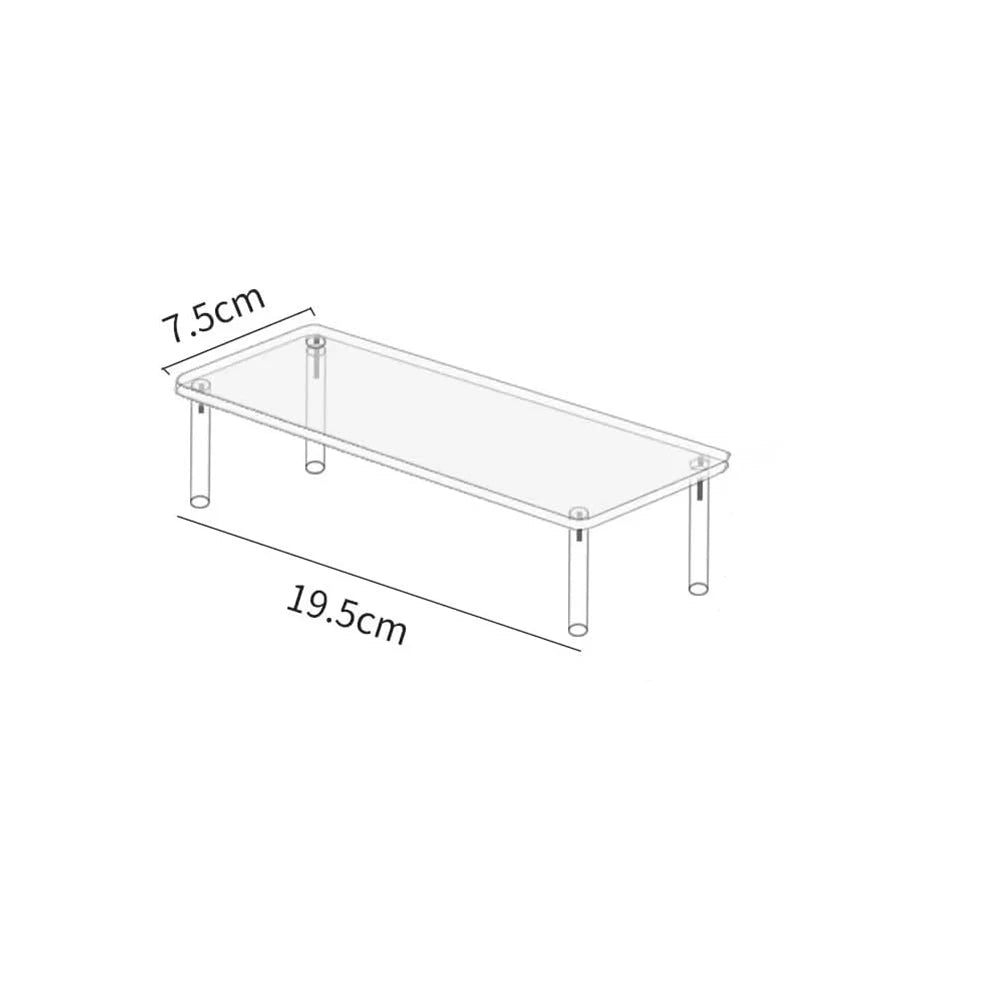 Multi-Layer Acrylic Cake Display Stand – Clear Trapezoidal Rack for Desserts & Cupcakes