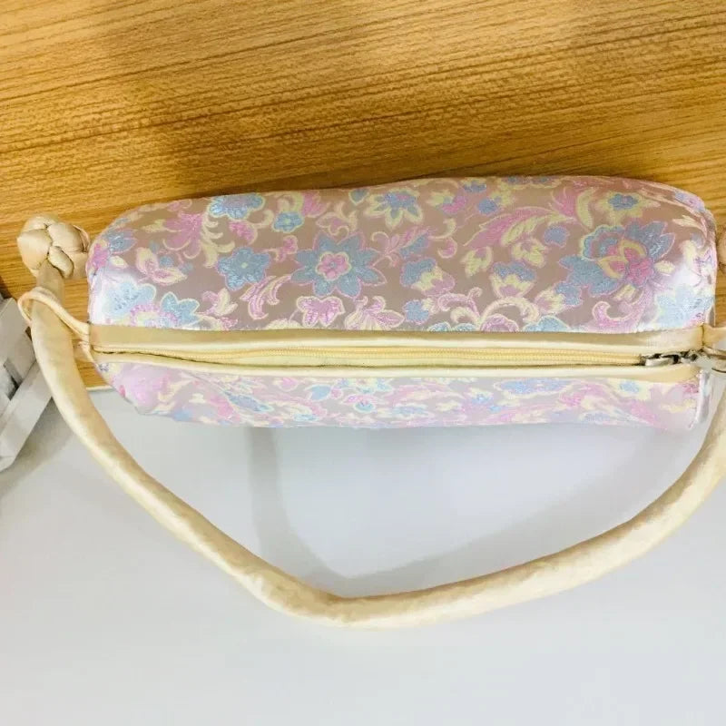 Luxury Silk Embroidered Women’s Handbag – Fashion Elegant Tote Clutch, Handmade Cosplay Style Evening Purse