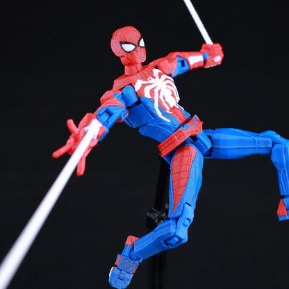 9L3D Lucky13 T13 Action Figures — 3D Printed Deadpool, Wolverine, Batman, Spider-Man & Venom Anime Model Toys, Collectible Gift
