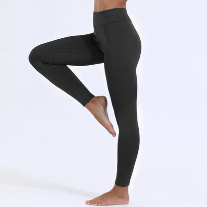 Women’s Velvet Leggings – High-Waist Thick Thermal Stretch Pants, Warm Winter Cold-Resistant Tights