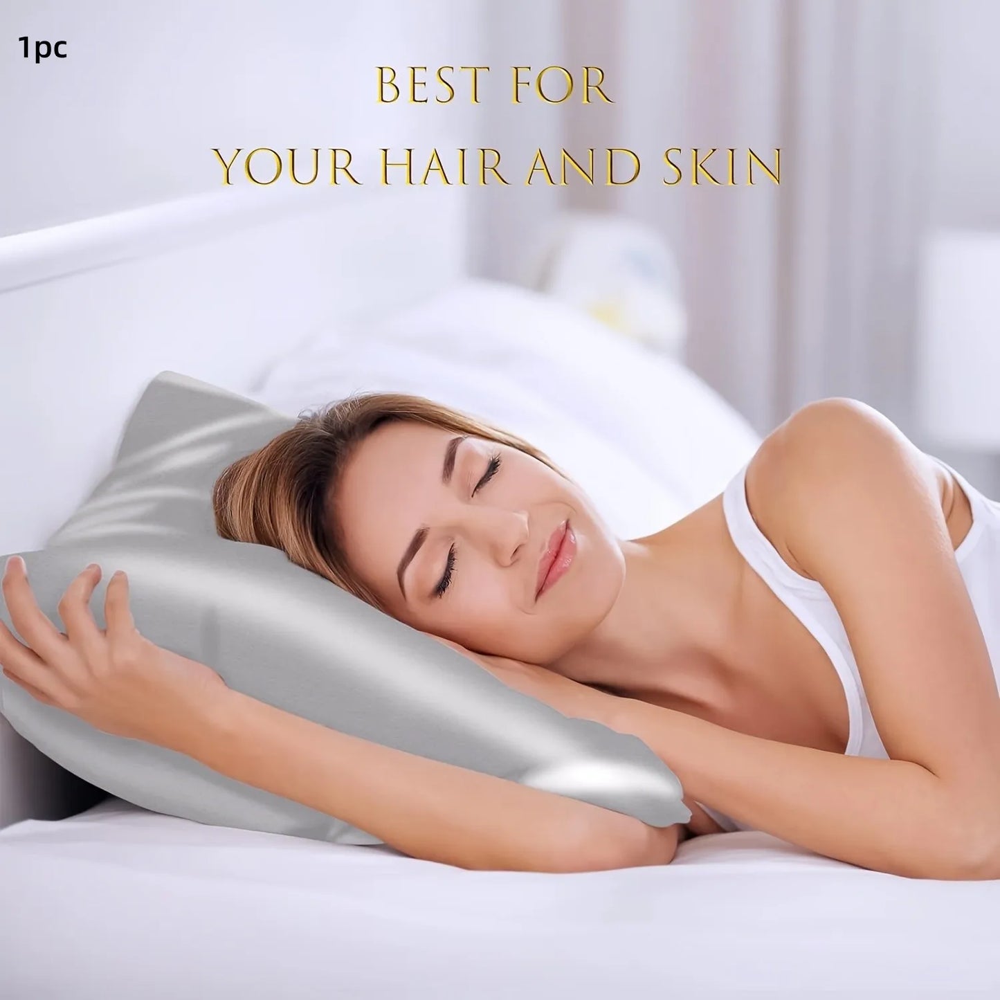 Boost Beauty Sleep Silky Satin Pillowcases - Cooling, Hair & Skin-Friendly, Easy-Care Sleep Essentials