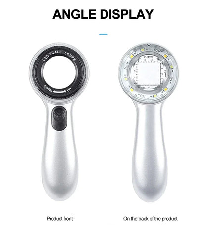 Rechargeable 30X Handheld Magnifying Glass – LED Illuminated Loupe with 4 Light Modes for Jewelry, Reading & Seniors