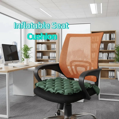 Foldable Inflatable Seat Cushion Moisture-Proof Lightweight Camping Chair Mat Water-Resistant Portable Space-Saving Car & Outdoor Seat Pad