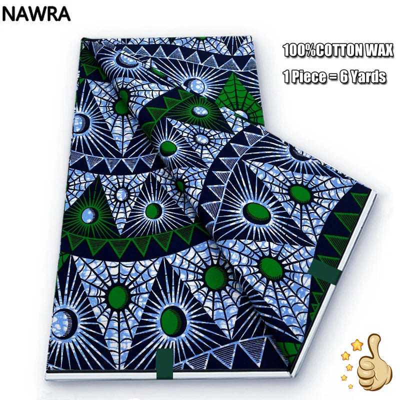 100% Cotton African Wax Print Fabric - High Quality Original Real Wax Ankara Batik Pagne Nigeria Style Sewing Fabric