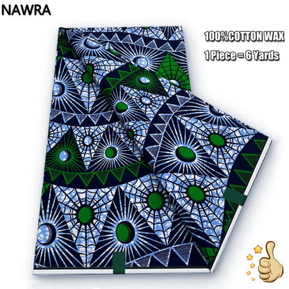 100% Cotton African Wax Print Fabric - High Quality Original Real Wax Ankara Batik Pagne Nigeria Style Sewing Fabric