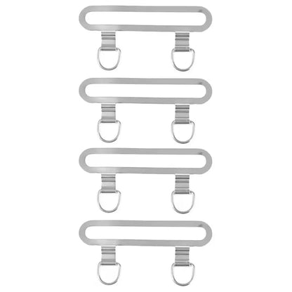 Ultra-Thin Metal Lanyard Patch 1/4Pcs – Stainless Steel Dual Hole Phone Case Connector Gasket for iPhone 14/15/16/17 Hanging Card Strap