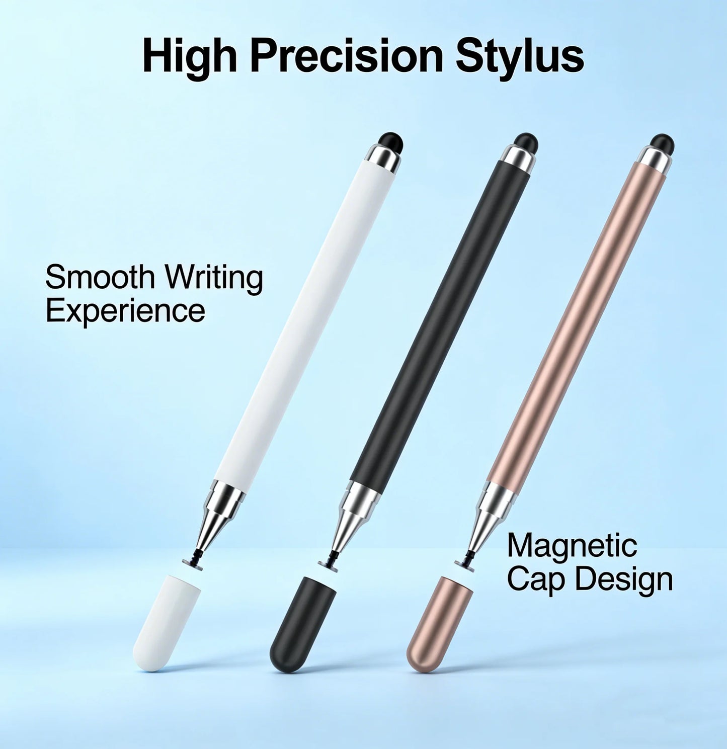 2-in-1 Universal Stylus Pen - Touch Screen Pencil for iPad, iPhone, Android & Tablets
