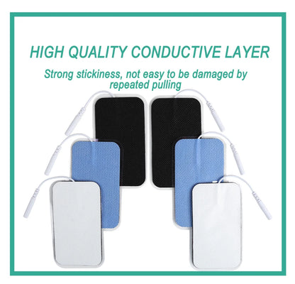 5×9cm Non-Woven Electrode Pads – 2mm Plug for TENS Muscle Stimulator & Acupuncture Machine, Gel Patch Accessories