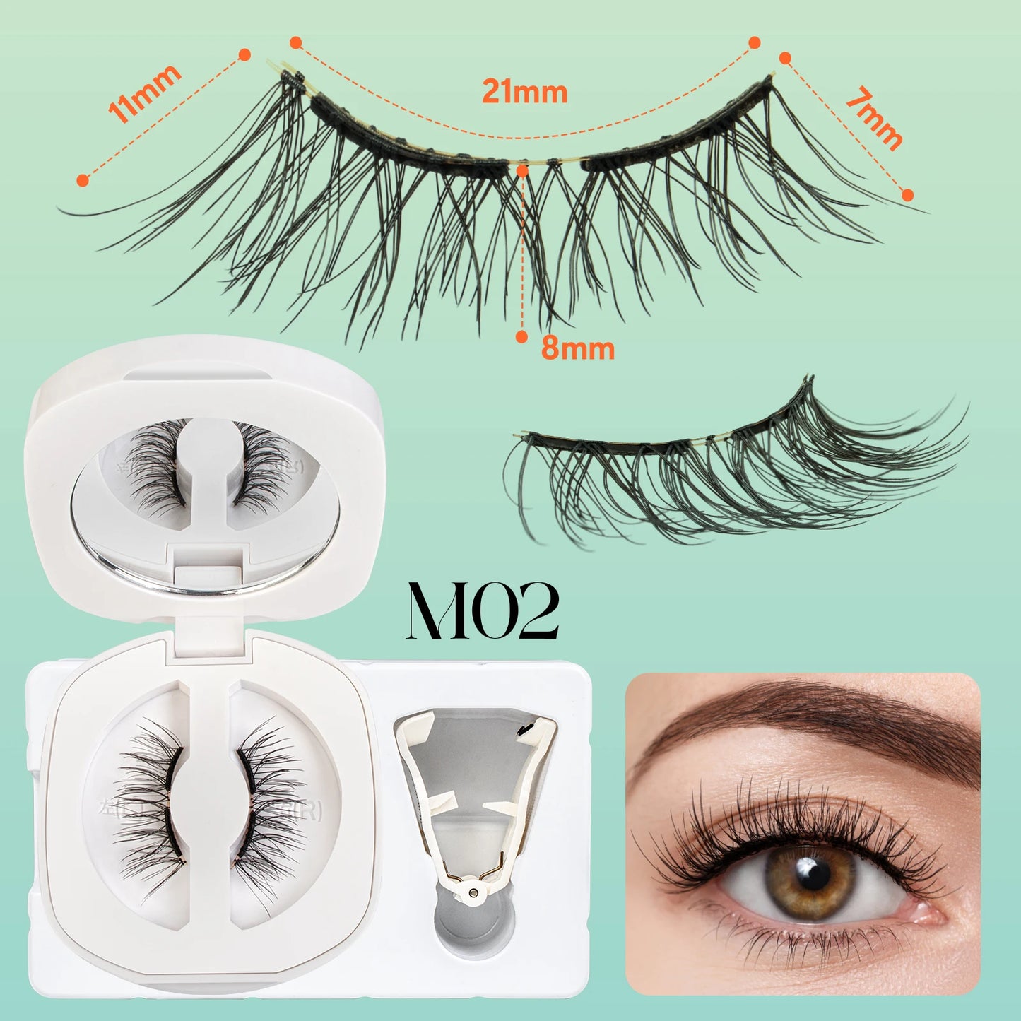 VYRILA Soft Magnetic Eyelashes – No Glue 3D Reusable Lashes for Natural Look & Easy Eye Makeup Application