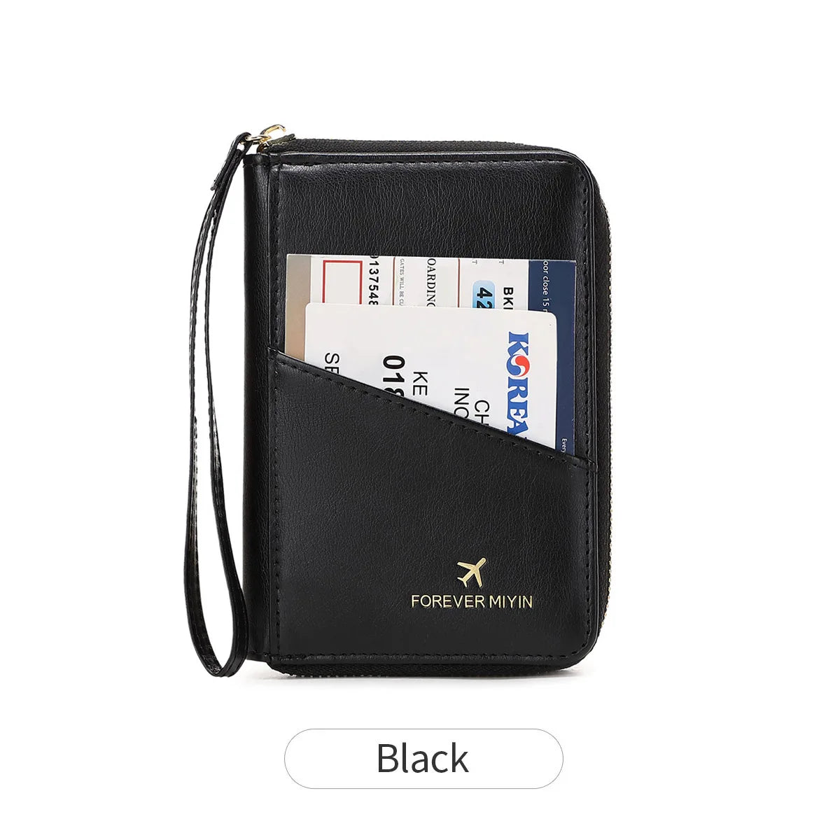 New Retro RFID PU Leather Passport Bag – Fashionable Multifunctional Passport Cover & Travel Clip for Men & Women
