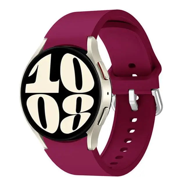 Samsung Galaxy Watch Silicone Sport Band - Replacement Strap for Galaxy Watch 4, 5, 6, 7, 5 Pro and Classic 40mm, 44mm, 45mm