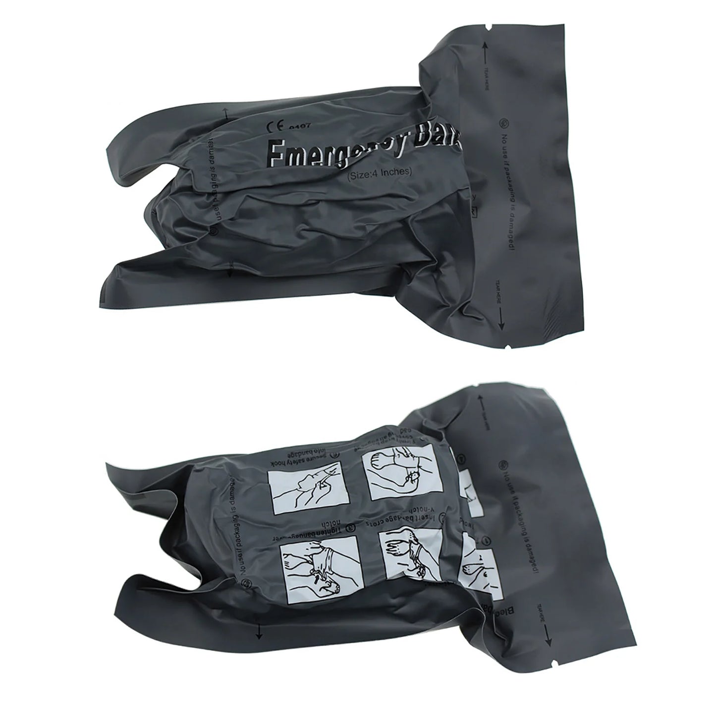 Israeli Bandage 4/6in — Emergency Combat Wound Dressing, Tactical Compression First Aid for IFAK & Military Medical Use