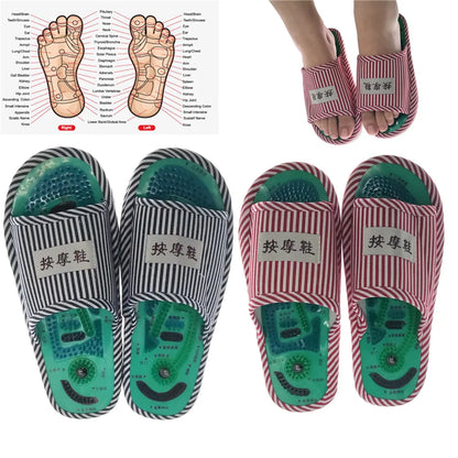 Acupuncture Foot Massage Slippers – Shiatsu Magnetic Health Sandals
