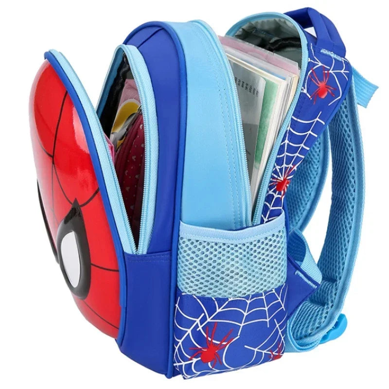 Disney Cartoon Animal Design Backpack – 3D Pattern Schoolbag for Boys, Kindergarten Gift