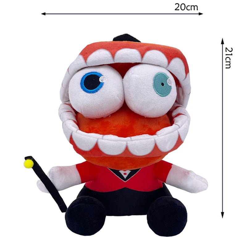 25CM Digital Circus Jax Plush Doll - Magical Rabbit Clown Collectible Toy for Fans, Home Decor, and Gifts