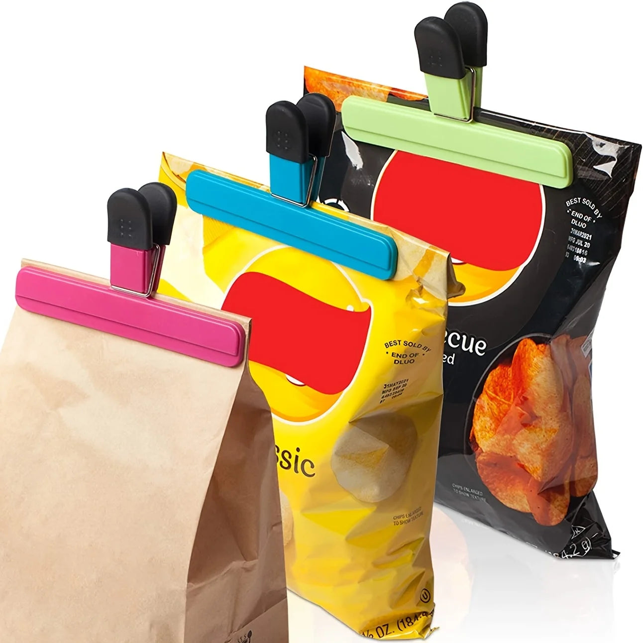 Heavy Duty Multipurpose Bag Clips – Durable Kitchen Snack & Food Storage Clips for Freshness and Organization