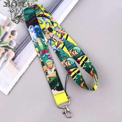 Japan Anime Zoro Neck Strap Lanyard – Keychain, ID Card, USB Badge Holder, Cute Gym Rope Gift