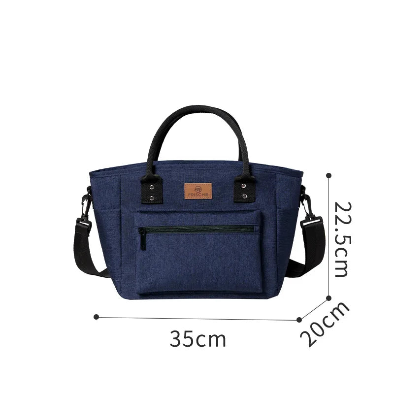 Portable Insulated Lunch Bag – Waterproof Picnic Lunch Box Tote for Office, Rice, and Meals