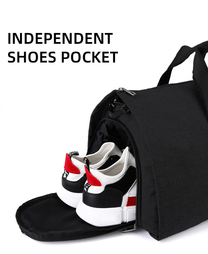 Convertible Garment Bag for Travel - Large Capacity Duffel with Shoe Pouch for Weekend & Business Trips (XM130)