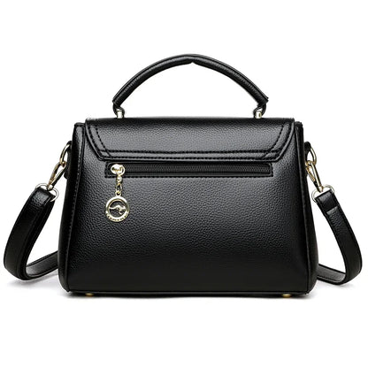 Women’s Soft Leather Top-Handle Bag – Luxury Shoulder Messenger Handbag & High-Quality Purse