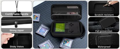Hard Case for Analogue Pocket Handheld Console — Portable Mini Game Player Storage Bag for Game Cards