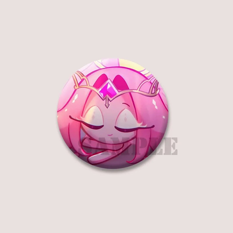 Cute Cartoon Game CRK Eternal Sugar Cookie Coin Brooch – Button Pins for Backpack, Hat, Clothes & Gifts