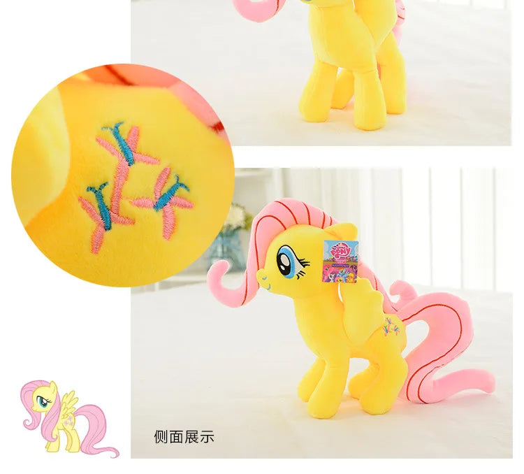 20cm My Little Pony Plush Toy – Twilight Sparkle, Rainbow Dash, Applejack, Rarity, Fluttershy & Pinkie Pie Soft Filled Doll Gift