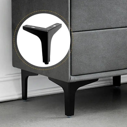 4Pcs Modern Metal Furniture Legs – Gold & Black Iron Sofa Feet for Table, Bed, Chair, Desk & Cabinet