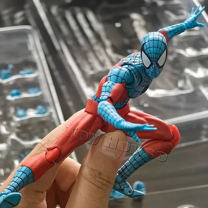 CT Toys Spider-Man Action Figure — Mafex 190 Web Man, SHF 185 Spider & Miles Morales 2099 Anime Model Toy