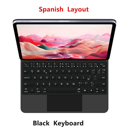 Magic Keyboard Folio for Xiaomi Pad 7 — Smart Case with Portuguese, Spanish, Korean & French Keyboard for Mi Pad 7 Pro 11.2-inch