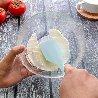 6-Piece Silicone Spatula Set: Food Grade Non-Stick Heat Resistant Turner Spatulas for Cooking, Baking, Mixing - Essential Baking Tools