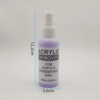 75ml Professional Acrylic Nail Remover — Liquid & Gel Polish Remover for Acrylic Nails