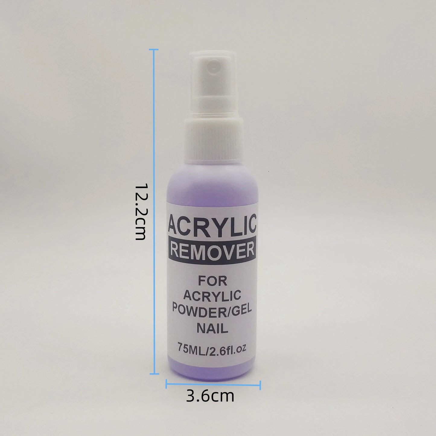 75ml Professional Acrylic Nail Remover — Liquid & Gel Polish Remover for Acrylic Nails