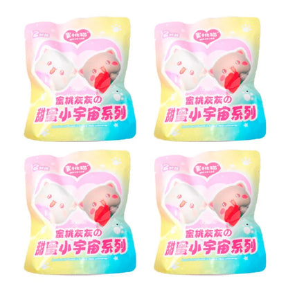 Mitao Cat Peach and Goma Sweet Mini Universe Blind Bag - Cute Anime Cat Collectible Figures, Mystery Box Toys, and Surprise Gifts