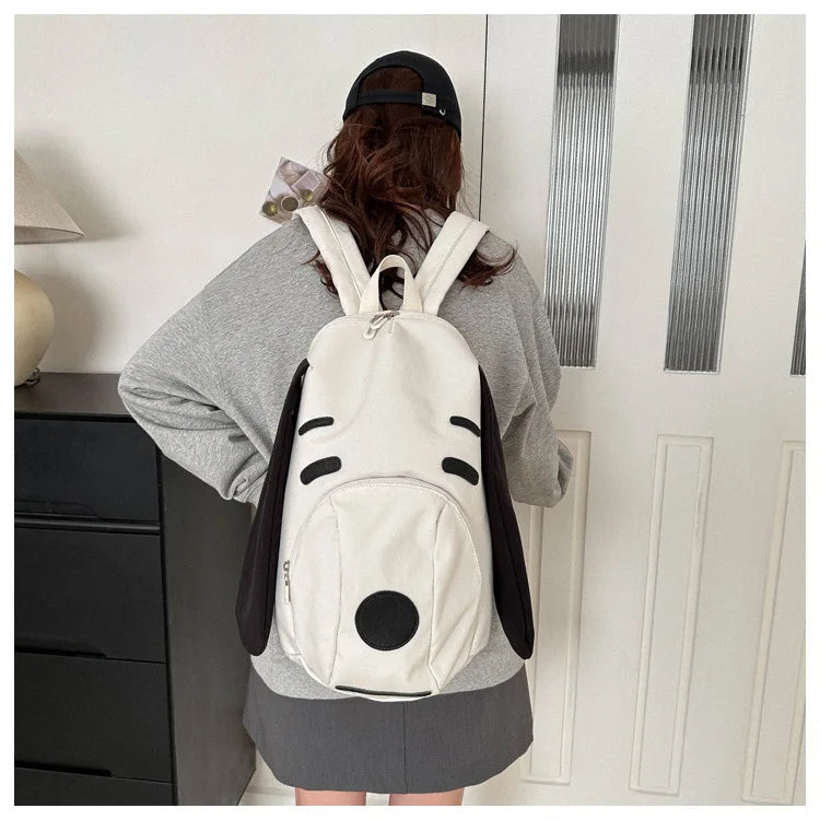 Cute Anime Snoopy Backpack — Large Capacity Oxford Cloth Student Travel Casual Bag