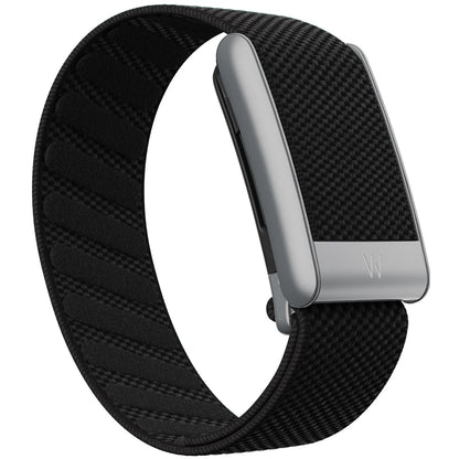 Whoop 5.0 Compatible Nylon Wristband - Black, Silver & Gold Woven Elastic Sports Replacement Strap
