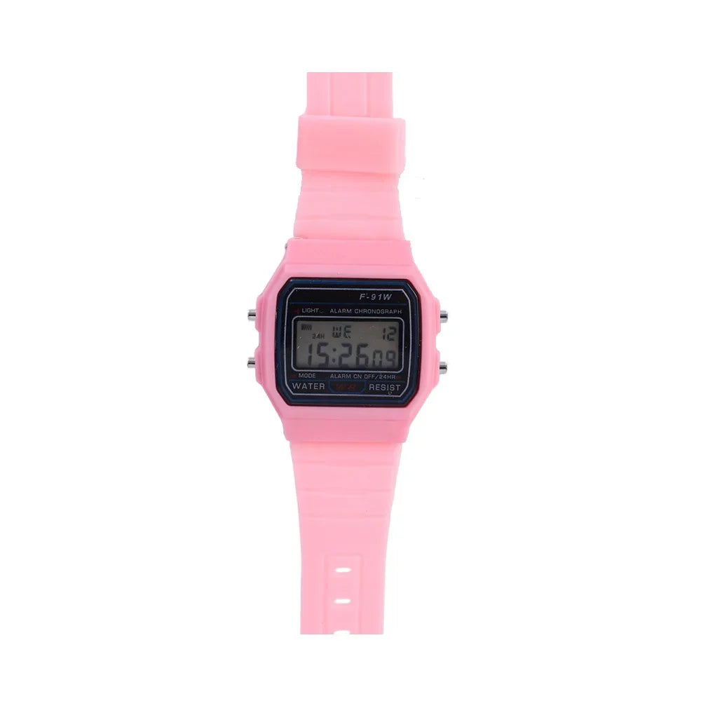 F91W Digital Sports Watch for Men and Women - Waterproof LED Electronic Military-Style Wristwatch