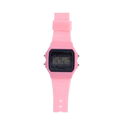 F91W Digital Sports Watch for Men and Women - Waterproof LED Electronic Military-Style Wristwatch