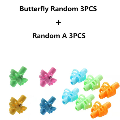 Children’s Silicone Pencil Grip - Writing Posture Corrector and Handwriting Aid for Students, 1 or 3 Pieces