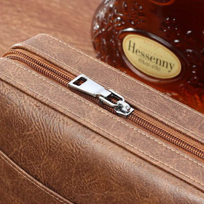 GALINER Cigar Humidor Box – Travel Leather Case with Cedar Wood Lining, Includes or Excludes Lighter, Cigar Cutter & Humidity Control Pack