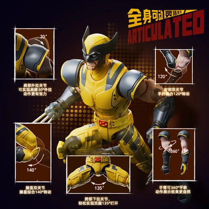 Blokees Deadpool 3 Wolverine Action Figures – Movie Version Deadpool & Friends Collectible Figures, Adult Gift