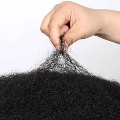 Afro Kinky Bulk Human Hair – 30g/pc Natural Black Brazilian Curly Hair for Braids & Dreadlock Extensions