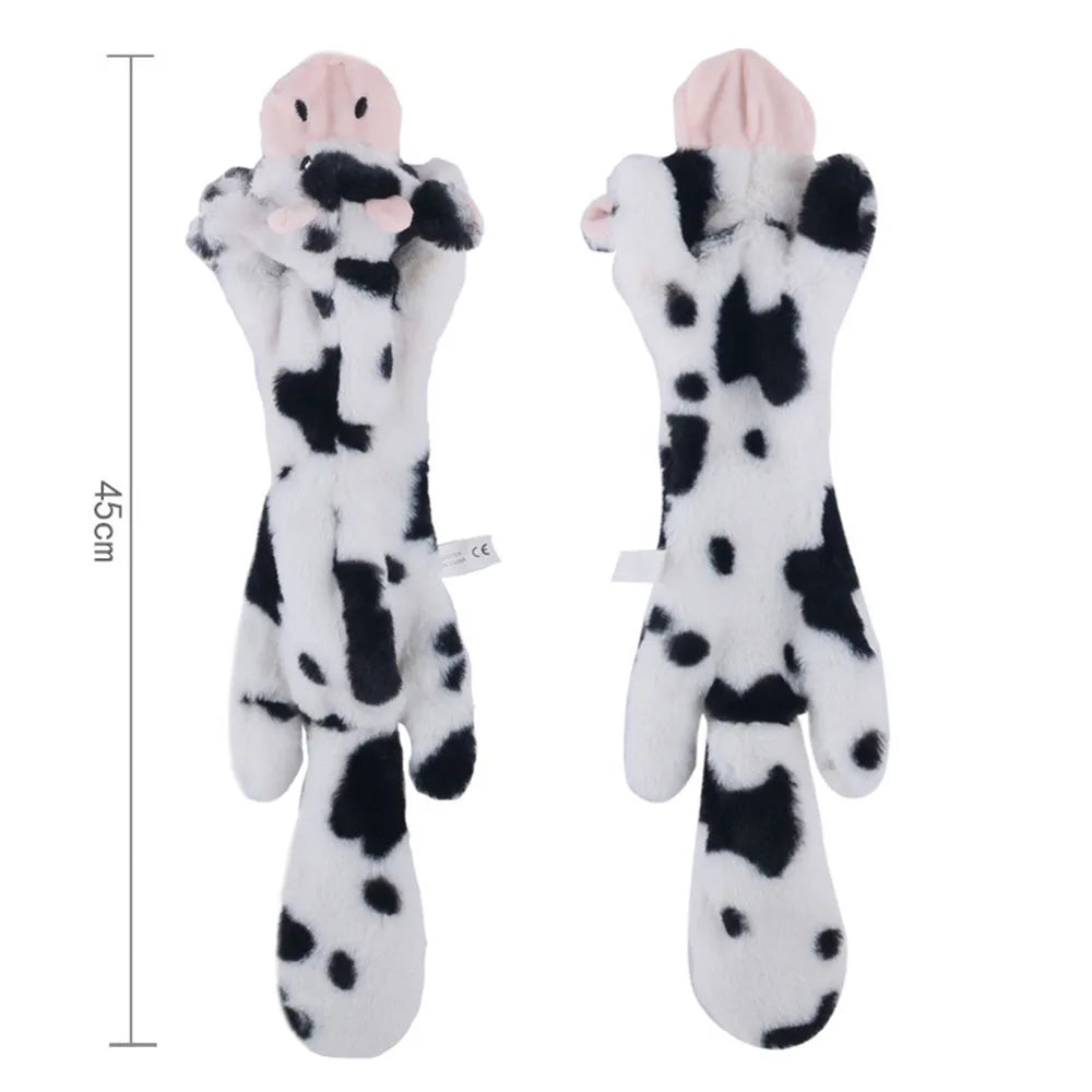 5-Pack Stuffingless Dog Toys – Funny Animal Plush Chew Toys with Squeakers & Crinkle for Dogs